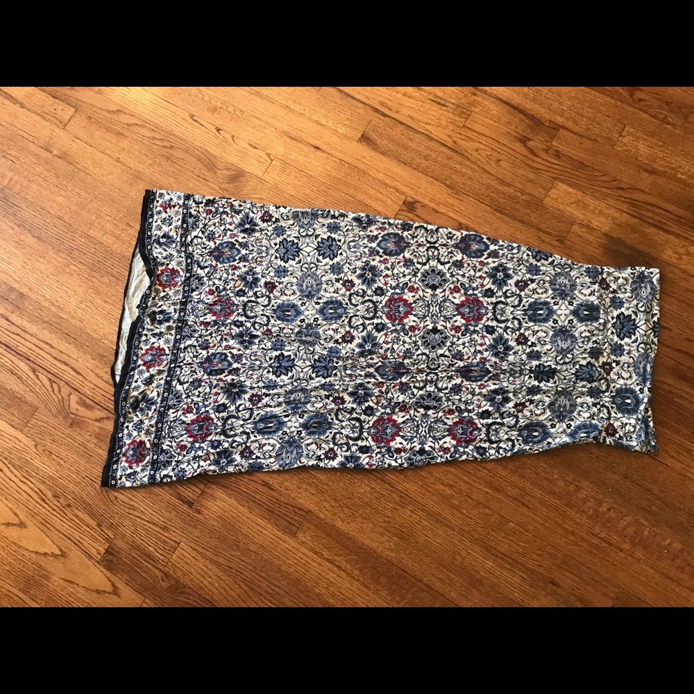 Floral maxi skirt